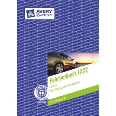 Avery zweckform formularbuch fahrtenbuch, a5, 32 blatt 1222 - Publicité Avery zweckform formularbuch fahrtenbuch, a5, 32 blatt 1222 - Publicité