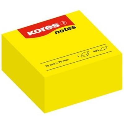 Kores - kores haftnotizen würfel notes, 75 x 75 mm, blanko, gelb n46074 - Publicité Kores - kores haftnotizen würfel notes, 75 x 75 mm, blanko, gelb n46074 - Publicité