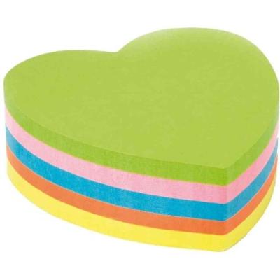 1x bloc notes autocollantes coeur 70 x 70 mm néon 5 couleurs 250 f kores n48705n - Publicité 1x bloc notes autocollantes coeur 70 x 70 mm néon 5 couleurs 250 f kores n48705n - Publicité