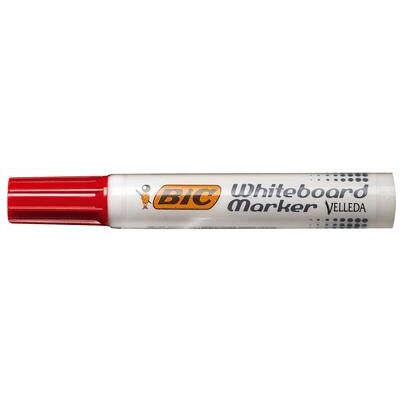 Bic - Marqueur Tableau Velleda 1791 Pointe Biseautee Rouge Rouge - Publicité Bic - Marqueur Tableau Velleda 1791 Pointe Biseautee Rouge Rouge - Publicité