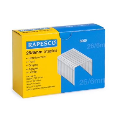 Rapesco Boite de 5000 Agrafes Galvanisées 26/6mm - Publicité Rapesco Boite de 5000 Agrafes Galvanisées 26/6mm - Publicité
