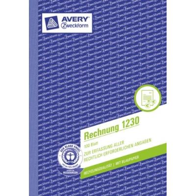 Avery zweckform formularbuch rechnung, rc, a5, 100 blatt 1230 - Publicité Avery zweckform formularbuch rechnung, rc, a5, 100 blatt 1230 - Publicité
