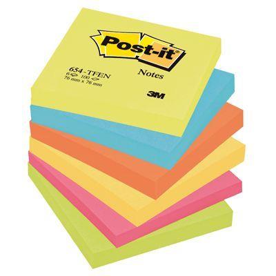 Post-it 3M Professeur Rainbow lot 654TFEN, 70x 70 mm, 6 coul - Publicité Post-it 3M Professeur Rainbow lot 654TFEN, 70x 70 mm, 6 coul - Publicité