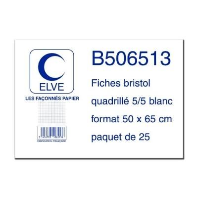 Elve b506513 25 fiches bristol 190 g blanc - Publicité Elve b506513 25 fiches bristol 190 g blanc - Publicité