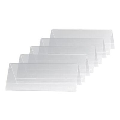 Sigel ta130 lot de 5 présentoirs de table chevalets transparent - Publicité Sigel ta130 lot de 5 présentoirs de table chevalets transparent - Publicité