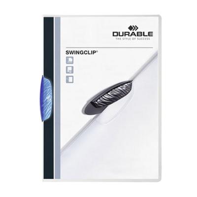 VISIODIRECT Lot de 25 chemises de présentation clip bleu SWINGCLIP,couverture semi-transparente,capacité 30 feuilles - Publicité VISIODIRECT Lot de 25 chemises de présentation clip bleu SWINGCLIP,couverture semi-transparente,capacité 30 feuilles - Publicité