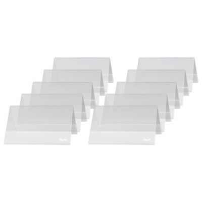 Sigel ta136 lot de 10 présentoirs de table chevalets transparent - Publicité Sigel ta136 lot de 10 présentoirs de table chevalets transparent - Publicité