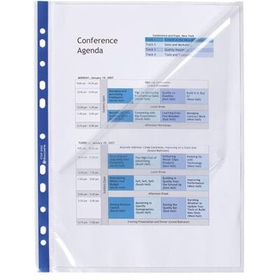 Pochette Exacompta - Sachet de 25 pochettes perforées Stop Doc A4 - Publicité Pochette Exacompta - Sachet de 25 pochettes perforées Stop Doc A4 - Publicité