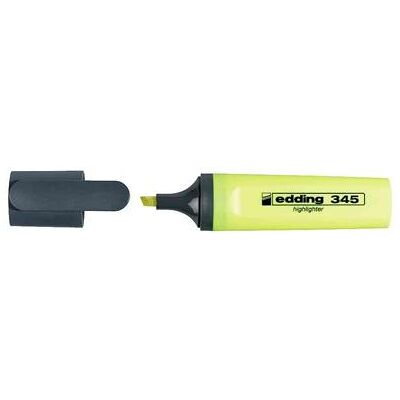 edding - surligneur edding Highlighter 345, pointe biseautée, jaune Jaune - Publicité edding - surligneur edding Highlighter 345, pointe biseautée, jaune Jaune - Publicité