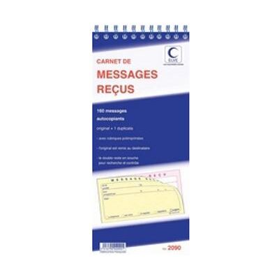ELVE Carnet de messages reçus, 120 messages repositionnables - Publicité ELVE Carnet de messages reçus, 120 messages repositionnables - Publicité