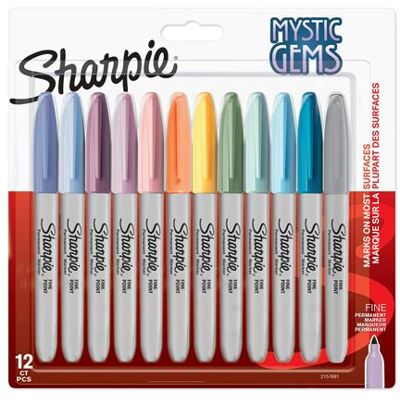 Blister 12 Marqueurs Sharpie Fine Pastels Multicolore - Publicité Blister 12 Marqueurs Sharpie Fine Pastels Multicolore - Publicité