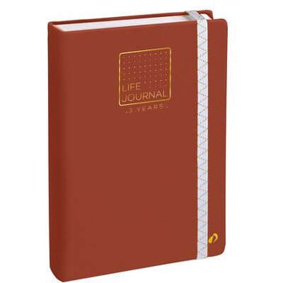 Carnet Quo Vadis Life Journal 3 ans Terracotta Terracotta - Publicité Carnet Quo Vadis Life Journal 3 ans Terracotta Terracotta - Publicité