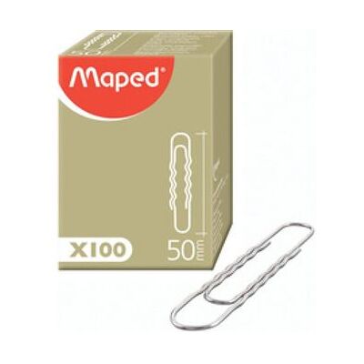 MAPED BOITE 100 ATT ONDULEES 77MM - Publicité MAPED BOITE 100 ATT ONDULEES 77MM - Publicité