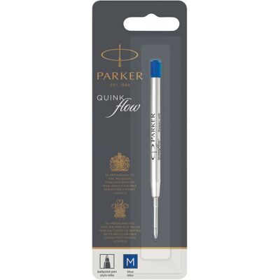 Recharge pour stylo bille Parker M Bleu Bleu - Publicité Recharge pour stylo bille Parker M Bleu Bleu - Publicité
