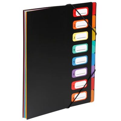 Trieur valisette à 8 compartiments Viquel Rainbow Noir Noir - Publicité Trieur valisette à 8 compartiments Viquel Rainbow Noir Noir - Publicité