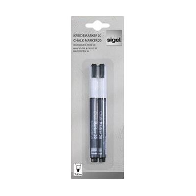 Sigel artverum marqueur à craie liquide effaçable 20 pointe ogive 1-2 mm rose vert jaune bleu gl179 - Publicité Sigel artverum marqueur à craie liquide effaçable 20 pointe ogive 1-2 mm rose vert jaune bleu gl179 - Publicité