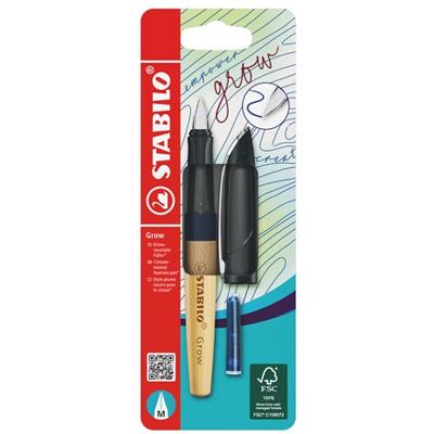 STABILO Grow Stylo Plume - Prune, Bleu - Stylo plume - Publicité STABILO Grow Stylo Plume - Prune, Bleu - Stylo plume - Publicité