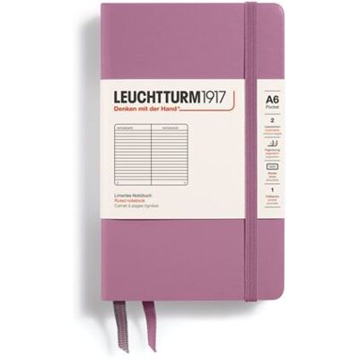 Carnet Pocket A6 ligné Leuchtturm1917 Couverture rigide 187 pages numérotées Dusty Rose Dusty Rose - Publicité Carnet Pocket A6 ligné Leuchtturm1917 Couverture rigide 187 pages numérotées Dusty Rose Dusty Rose - Publicité