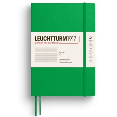 Carnet de notes A5 medium ligné avec couverture souple Leuchtturm1917 123 pages numérotées Spring Leaf Spring Leaf - Publicité Carnet de notes A5 medium ligné avec couverture souple Leuchtturm1917 123 pages numérotées Spring Leaf Spring Leaf - Publicité