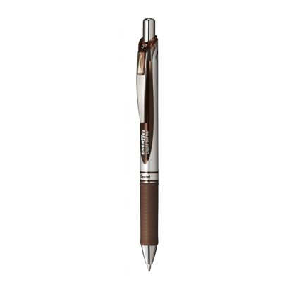 Stylo roller encre gel rétractable Pentel Energel Pointe 0,77mm Marron Marron - Publicité Stylo roller encre gel rétractable Pentel Energel Pointe 0,77mm Marron Marron - Publicité