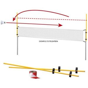 VISIODIRECT Sur-filet Badminton avec de 2 poteaux de 1.60 m - Publicité VISIODIRECT Sur-filet Badminton avec de 2 poteaux de 1.60 m - Publicité
