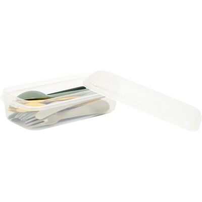 Non communiqué Lot de 12 Couverts Réutilisables "Bain de Soleil" 19cm Vert & Jaune - Publicité Non communiqué Lot de 12 Couverts Réutilisables "Bain de Soleil" 19cm Vert & Jaune - Publicité