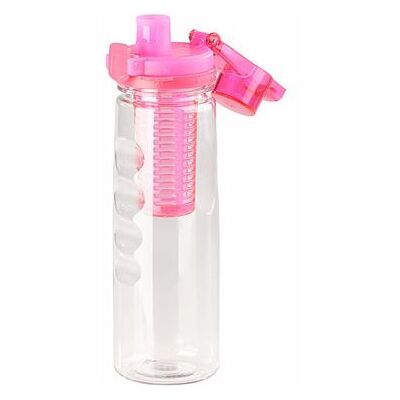 Rosenstein & Söhne - Gourde 800 Ml Avec Conteneur Pour Herbes Et Fruits - Rose - Bottle - Publicité Rosenstein & Söhne - Gourde 800 Ml Avec Conteneur Pour Herbes Et Fruits - Rose - Bottle - Publicité