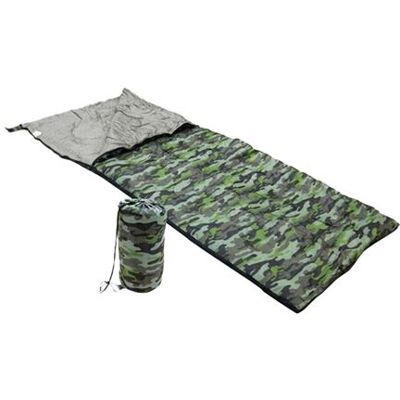 Non communiqué Sac de Couchage avec motif camouflage pour une personne 190 x 75 cm - Publicité Non communiqué Sac de Couchage avec motif camouflage pour une personne 190 x 75 cm - Publicité