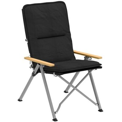 Non communiqué Chaise de camping pêche pliable inclinable 4 niveaux sac transport inclus alu gris bois polyester noir - Publicité Non communiqué Chaise de camping pêche pliable inclinable 4 niveaux sac transport inclus alu gris bois polyester noir - Publicité
