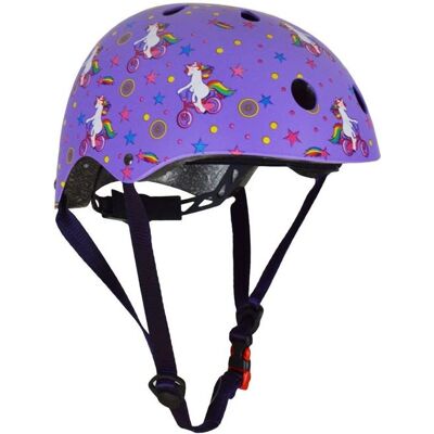 Non communiqué Casque de vélo - violet motifs Licorne - Publicité Non communiqué Casque de vélo - violet motifs Licorne - Publicité