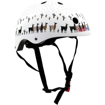 Non communiqué Casque de vélo - blanc motifs Lama - Publicité Non communiqué Casque de vélo - blanc motifs Lama - Publicité
