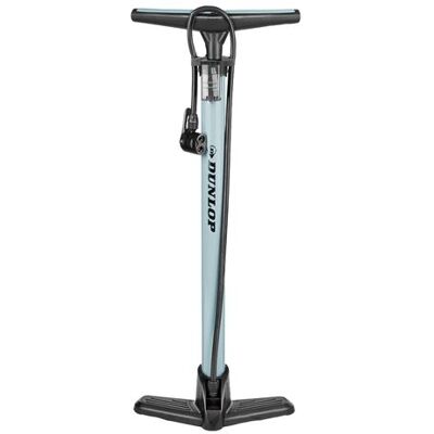 Pompe à vélo Dunlop - Gris - Convient pour tous les valves - Publicité Pompe à vélo Dunlop - Gris - Convient pour tous les valves - Publicité