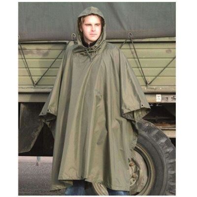 Poncho US Army Mt Mil-Tec Vert Olive - Publicité Poncho US Army Mt Mil-Tec Vert Olive - Publicité