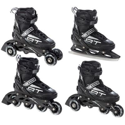 Non communiqué Roller en ligne Profession du 31 au 35 + patin a roulette + patin a glace + triskate Adulte Mixte taille ajustable Raven - Publicité Non communiqué Roller en ligne Profession du 31 au 35 + patin a roulette + patin a glace + triskate Adulte Mixte taille ajustable Raven - Publicité