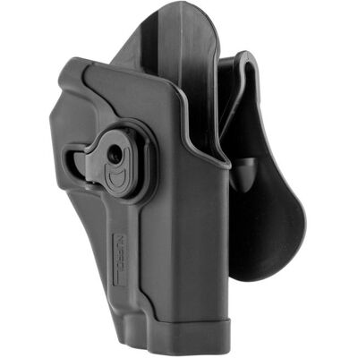 Non communiqué Holster de ceinture droitier noir NUPROL en polymer pour modèle F226 F229 airsoft taille unique - Publicité Non communiqué Holster de ceinture droitier noir NUPROL en polymer pour modèle F226 F229 airsoft taille unique - Publicité