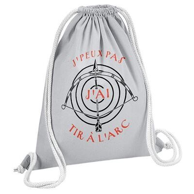 Non communiqué Fabulous Sac de Gym en Coton Gris J'peux pas j'ai Tir à l'arc 12 Litres - Publicité Non communiqué Fabulous Sac de Gym en Coton Gris J'peux pas j'ai Tir à l'arc 12 Litres - Publicité