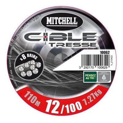 Non communiqué MITCHELL - Tresse grise - 8 brins - 110 m - 15/100 - Publicité Non communiqué MITCHELL - Tresse grise - 8 brins - 110 m - 15/100 - Publicité