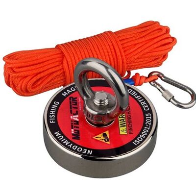 Non communiqué Pêche à l'aimant, force de traction de 150 kg, puissance néodyme N52, Corde Magnétique - Publicité Non communiqué Pêche à l'aimant, force de traction de 150 kg, puissance néodyme N52, Corde Magnétique - Publicité