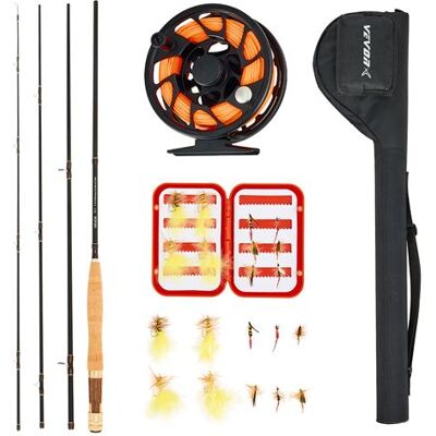 Non communiqué VEVOR Kit Canne et Moulinet Complet pour Pêche à la Mouche avec Housse Hameçons - Publicité Non communiqué VEVOR Kit Canne et Moulinet Complet pour Pêche à la Mouche avec Housse Hameçons - Publicité