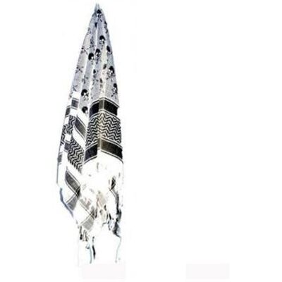 No Name keffieh shemag cheche foulard masque airsoft blanc noir skeleton - Publicité No Name keffieh shemag cheche foulard masque airsoft blanc noir skeleton - Publicité