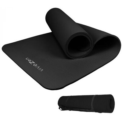 Non communiqué Tapis de yoga, de gym, d'exercices 180 x 60 x 1 cm + sangle de transport - Noir - Publicité Non communiqué Tapis de yoga, de gym, d'exercices 180 x 60 x 1 cm + sangle de transport - Noir - Publicité