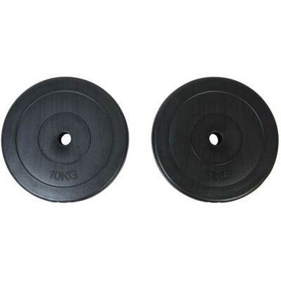 vidaXL Disques de Poids 2 x 10 kg - Disques de Poids - Publicité vidaXL Disques de Poids 2 x 10 kg - Disques de Poids - Publicité