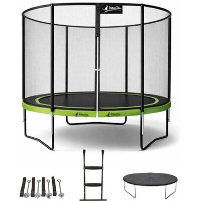 Kangui - Trampoline de jardin rond 305 cm vert - Publicité Kangui - Trampoline de jardin rond 305 cm vert - Publicité
