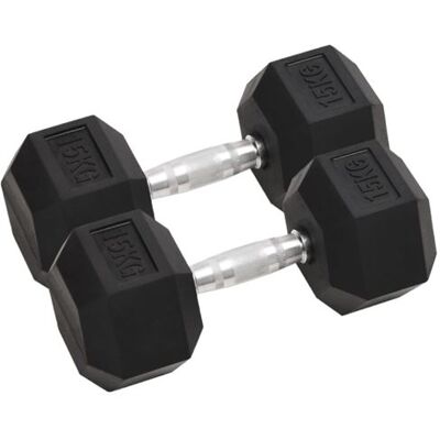 Haltère Hexagonale en Fonte vidaXL - 15 kg - Équipement de fitness - Publicité Haltère Hexagonale en Fonte vidaXL - 15 kg - Équipement de fitness - Publicité