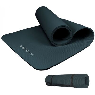 Non communiqué Tapis de yoga, de gym, d'exercices 180 x 60 x 1 cm + sangle de transport - Bleu gris - Publicité Non communiqué Tapis de yoga, de gym, d'exercices 180 x 60 x 1 cm + sangle de transport - Bleu gris - Publicité