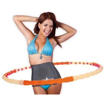 Hoopomania hula hoop équipé de 48 aimants - Publicité Hoopomania hula hoop équipé de 48 aimants - Publicité