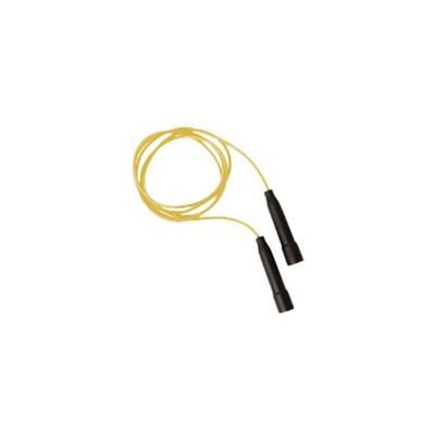 VISIODIRECT Corde à sauter en PVC avec poingée de couleur jaune, 2.20 m réglable en longueur - Publicité VISIODIRECT Corde à sauter en PVC avec poingée de couleur jaune, 2.20 m réglable en longueur - Publicité