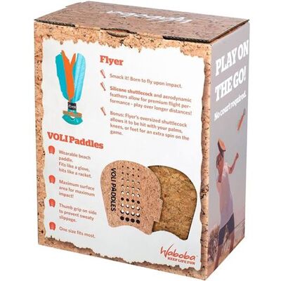 Non communiqué Voli - Set de 2 Raquettes et Volant de Badminton Marron - Publicité Non communiqué Voli - Set de 2 Raquettes et Volant de Badminton Marron - Publicité