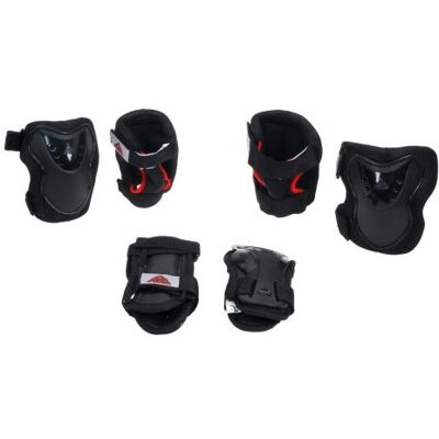Kit protection roller skateboard K2 Sk8 hero pro jr 3 pack Noir taille : S réf : 14594 - Publicité Kit protection roller skateboard K2 Sk8 hero pro jr 3 pack Noir taille : S réf : 14594 - Publicité
