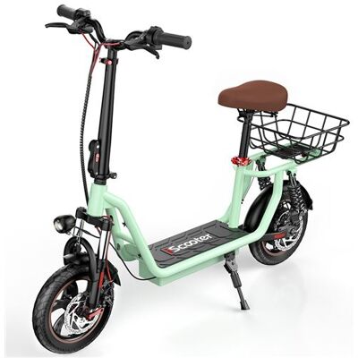 Non communiqué Trottinette Électrique iScooter avec Siège i12 Vert 500W 36V7.5Ah Autonomie 30-35km 12"Pneu Double absorption des chocs - Publicité Non communiqué Trottinette Électrique iScooter avec Siège i12 Vert 500W 36V7.5Ah Autonomie 30-35km 12"Pneu Double absorption des chocs - Publicité